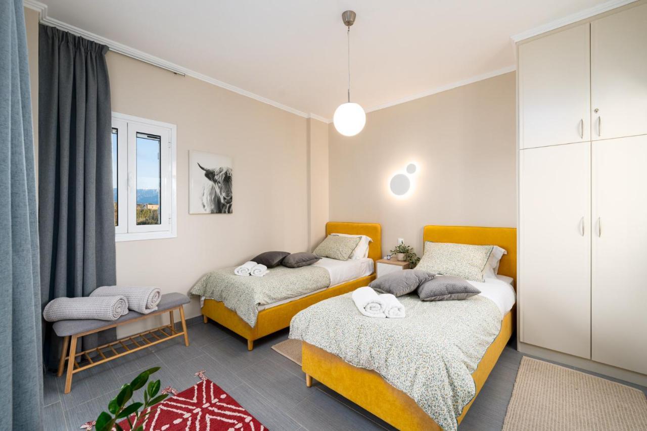 Meltemi Beach House - A Seaside Luxury Maisonnette Dhiyeliotika Exterior foto