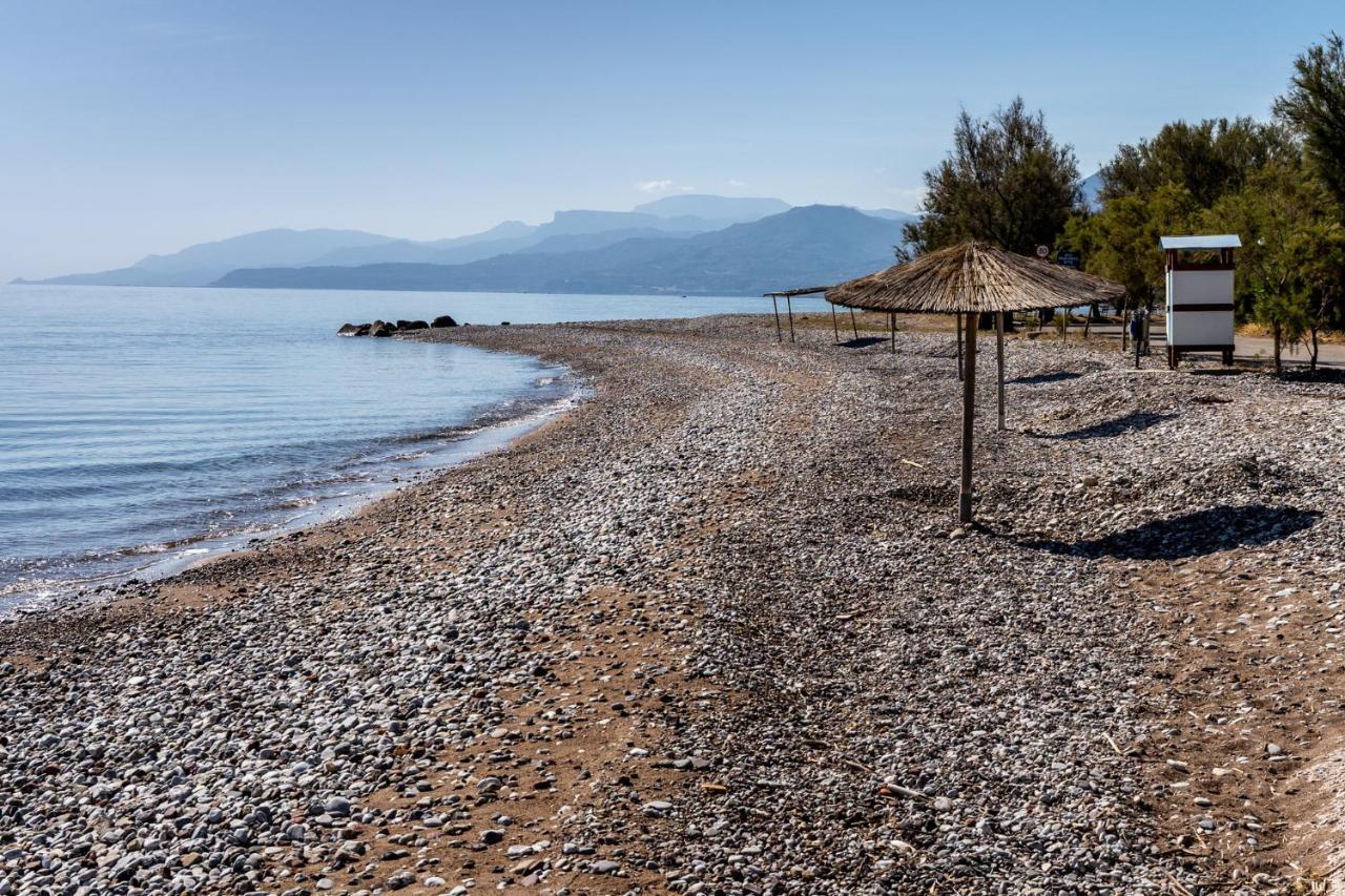 Meltemi Beach House - A Seaside Luxury Maisonnette Dhiyeliotika Exterior foto